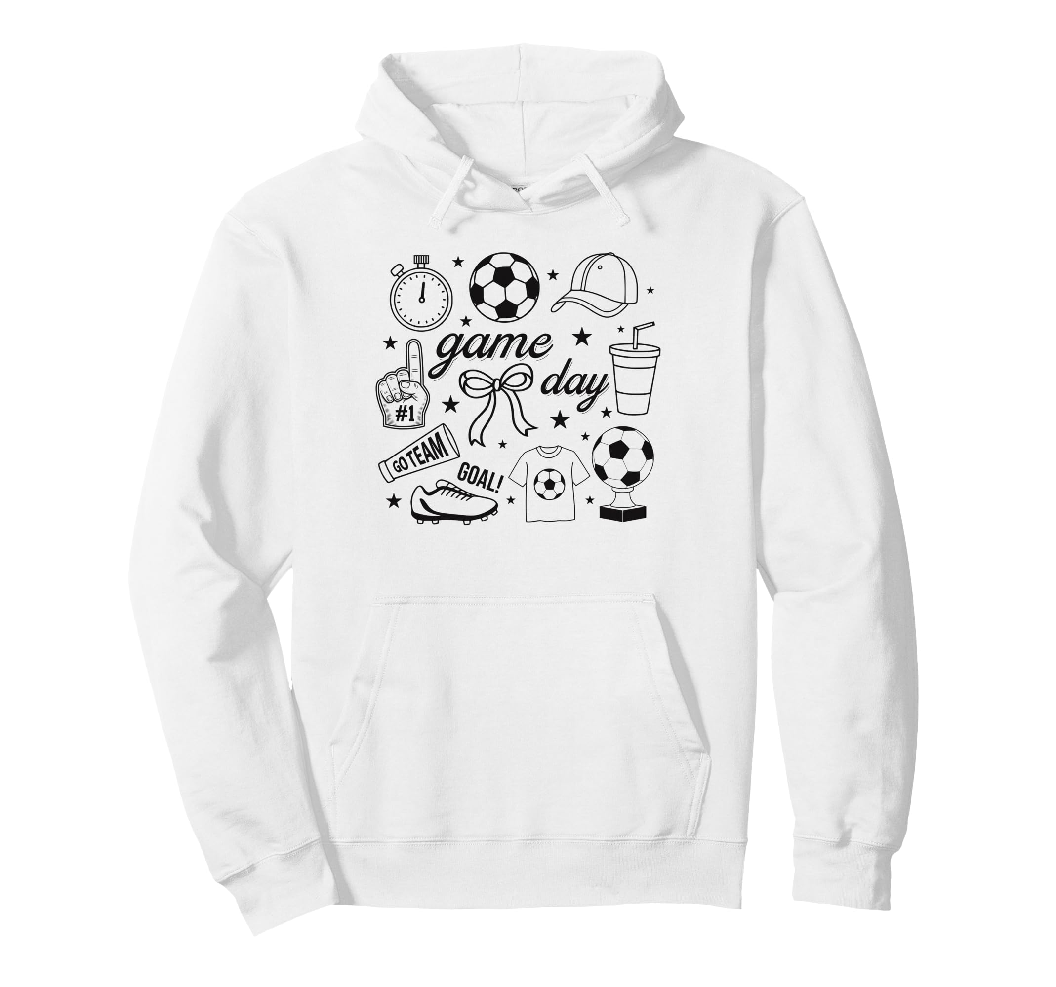 Preppy Game Day Soccer Mom Streetwear Hoodie - Custom Art Print Men Women - T-Shirt, Sweatshirt, Hoodie
