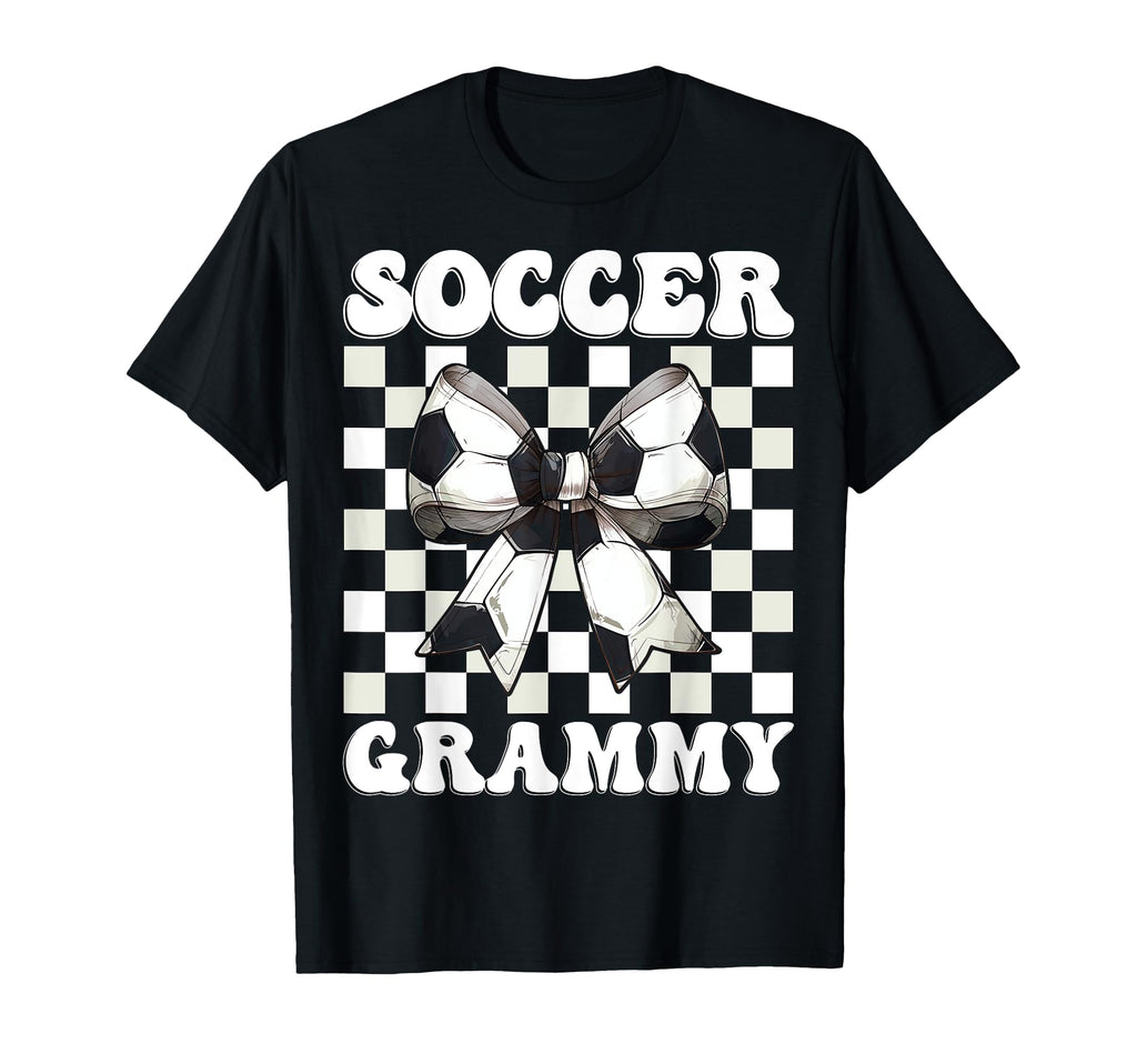 Soccer Grammy Soccer Grandma Coquette T-Shirt - Graphic Print for Adults - T-Shirt, Sweatshirt, Hoodie