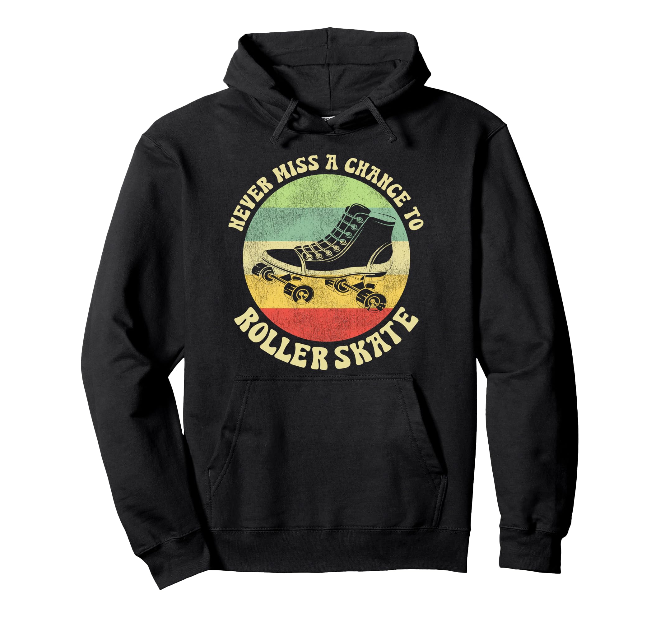 Roller Skating Skate 1970S Hoodie - Novelty Apparel for Adults - T-Shirt, Sweatshirt, Hoodie