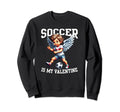 Valentines Day Soccer Football Lover Sweatshirt - Unique Graphic Unisex - T-Shirt, Sweatshirt, Hoodie