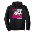 Soccer Player Lifes About Goals Assists Hoodie - Graphic Print Men Women - T-Shirt, Sweatshirt, Hoodie