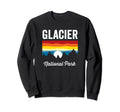 Glacier National Park Mountain Sunset Sweatshirt - Graphic Print for Adults - T-Shirt, Sweatshirt, Hoodie
