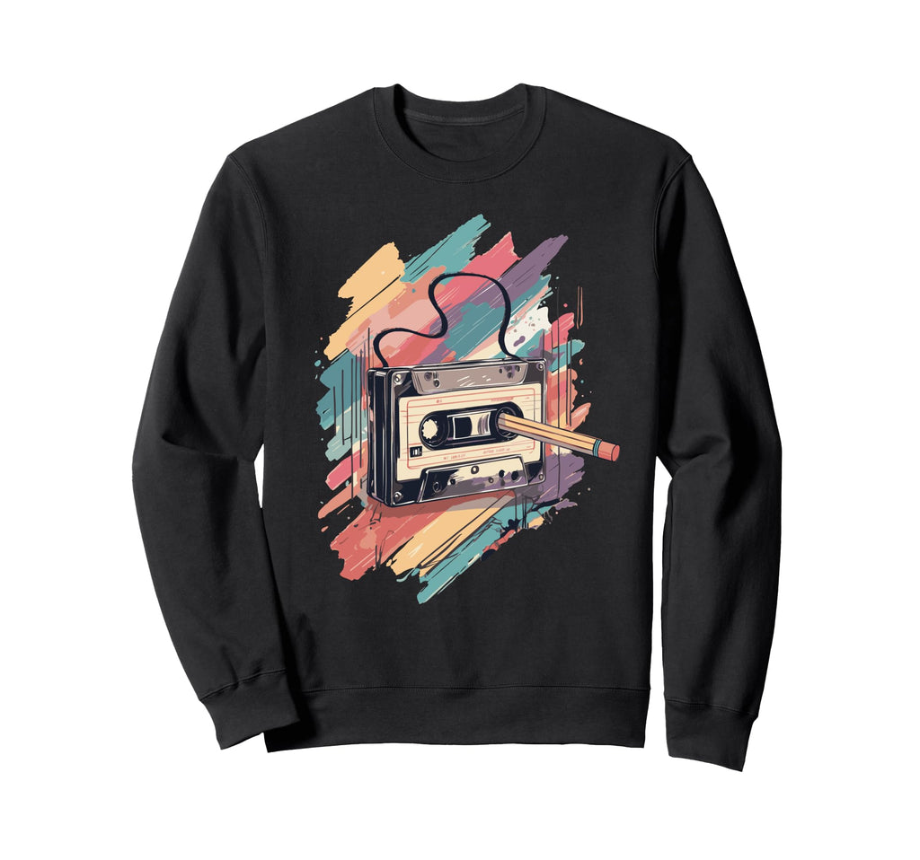 1980S Music Vibes 80S Cassette Tape Sweatshirt - Streetwear Style Unisex - T-Shirt, Sweatshirt, Hoodie