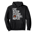 Eat Sleep Soccer Football Repeat Hoodie - Custom Art Print for Adults - T-Shirt, Sweatshirt, Hoodie
