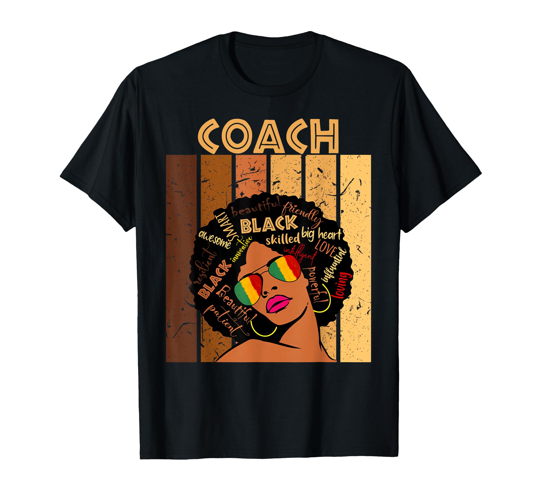 Coach Afro African American T-Shirt - Casual Everyday Wear for Adults - T-Shirt, Sweatshirt, Hoodie