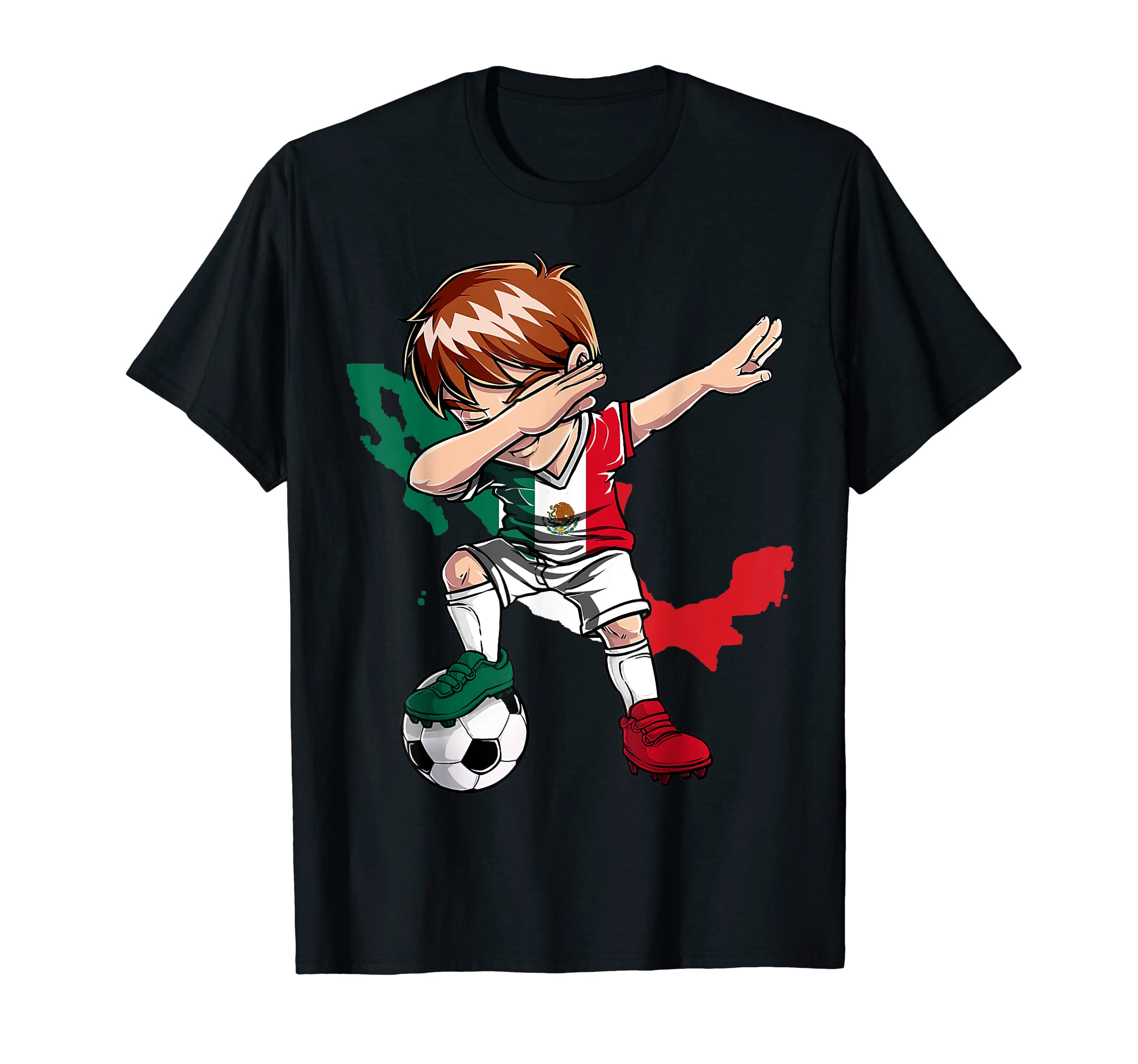 Dabbing Soccer Mexico Jersey Mexican T-Shirt - Minimalist Print for Adults - T-Shirt, Sweatshirt, Hoodie