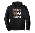 Soccer Gift Nonna Leopard Soccer Hoodie - Fun Novelty Design Men Women - T-Shirt, Sweatshirt, Hoodie