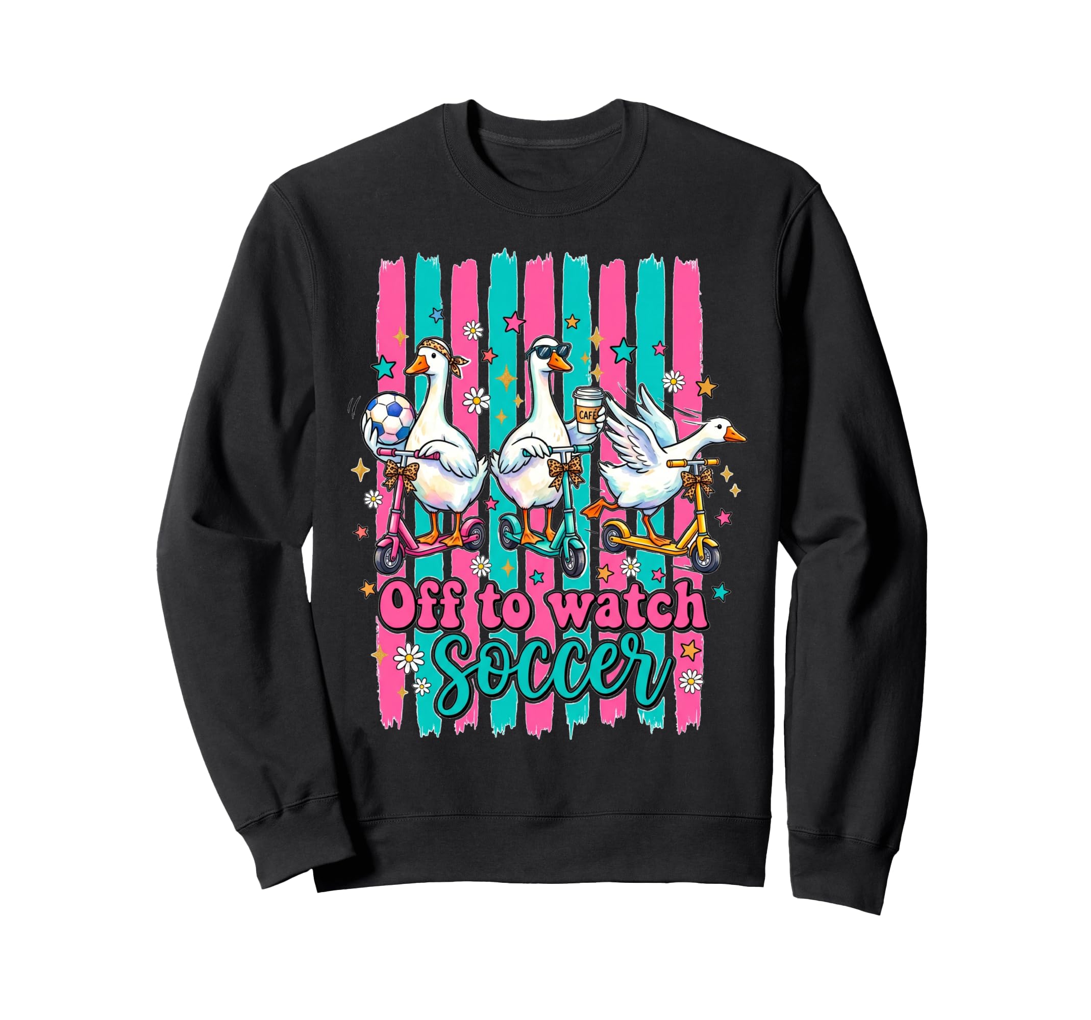 Off To Watch Soccer Silly Goose Sweatshirt - Novelty Apparel Men Women - T-Shirt, Sweatshirt, Hoodie