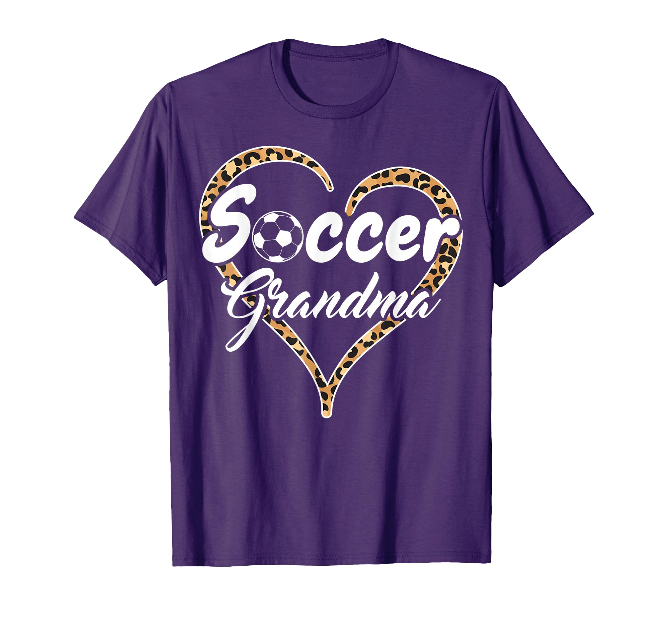 Soccer Grandma Leopard Heart Funny T-Shirt - Streetwear Style Unisex - T-Shirt, Sweatshirt, Hoodie