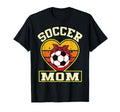 Soccer Mom Sunset Heart Soccer Ball T-Shirt - Novelty Apparel Men Women - T-Shirt, Sweatshirt, Hoodie