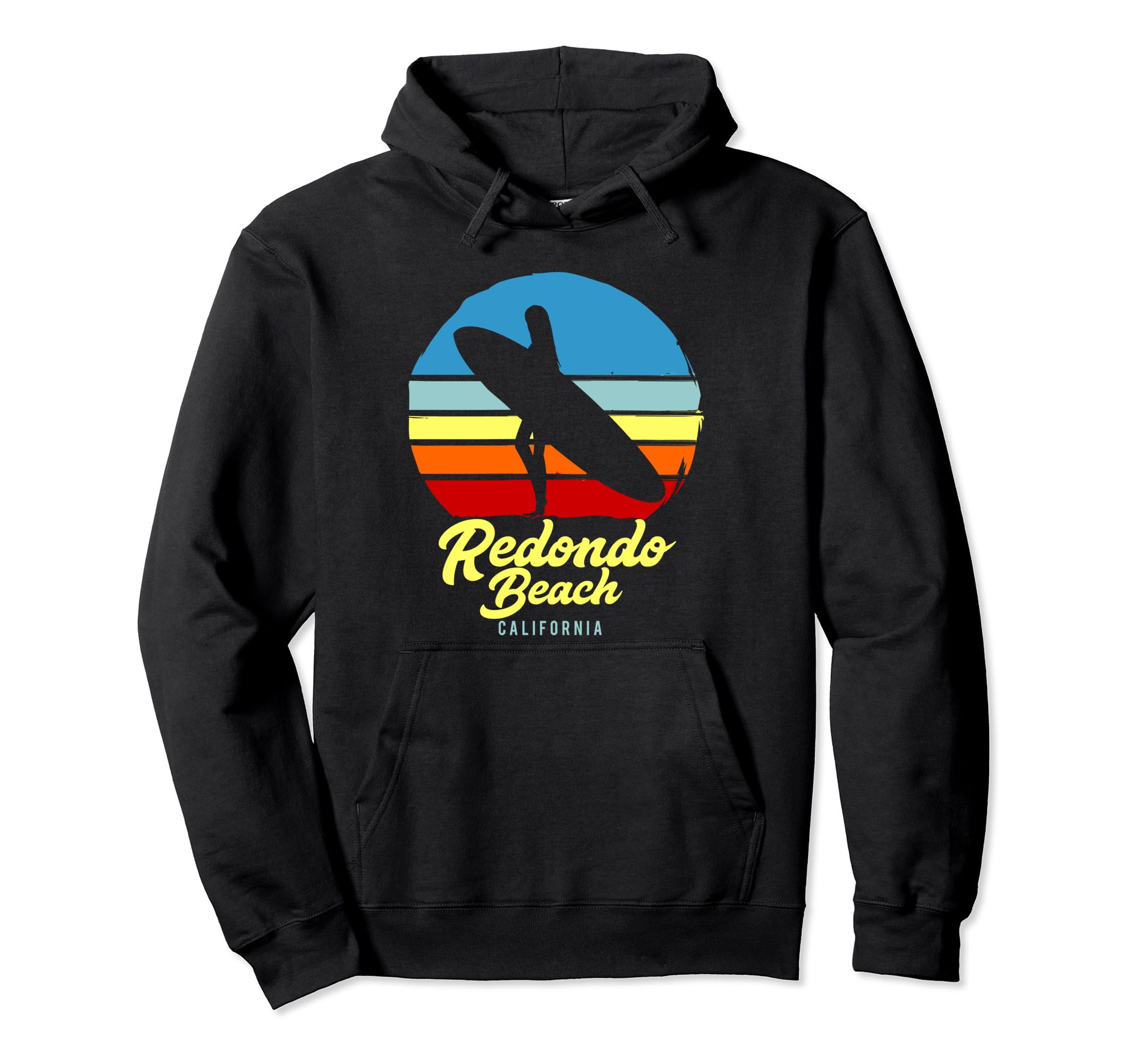 Redondo Beach California Surf Hoodie - Novelty Apparel for Adults - T-Shirt, Sweatshirt, Hoodie