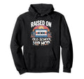 Raised Old School Hip Hop Cassette Graffiti Hoodie - Graphic Print Unisex - T-Shirt, Sweatshirt, Hoodie