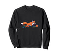 Speedy Fox Football Striker Running Sweatshirt - Unique Graphic for Adults - T-Shirt, Sweatshirt, Hoodie