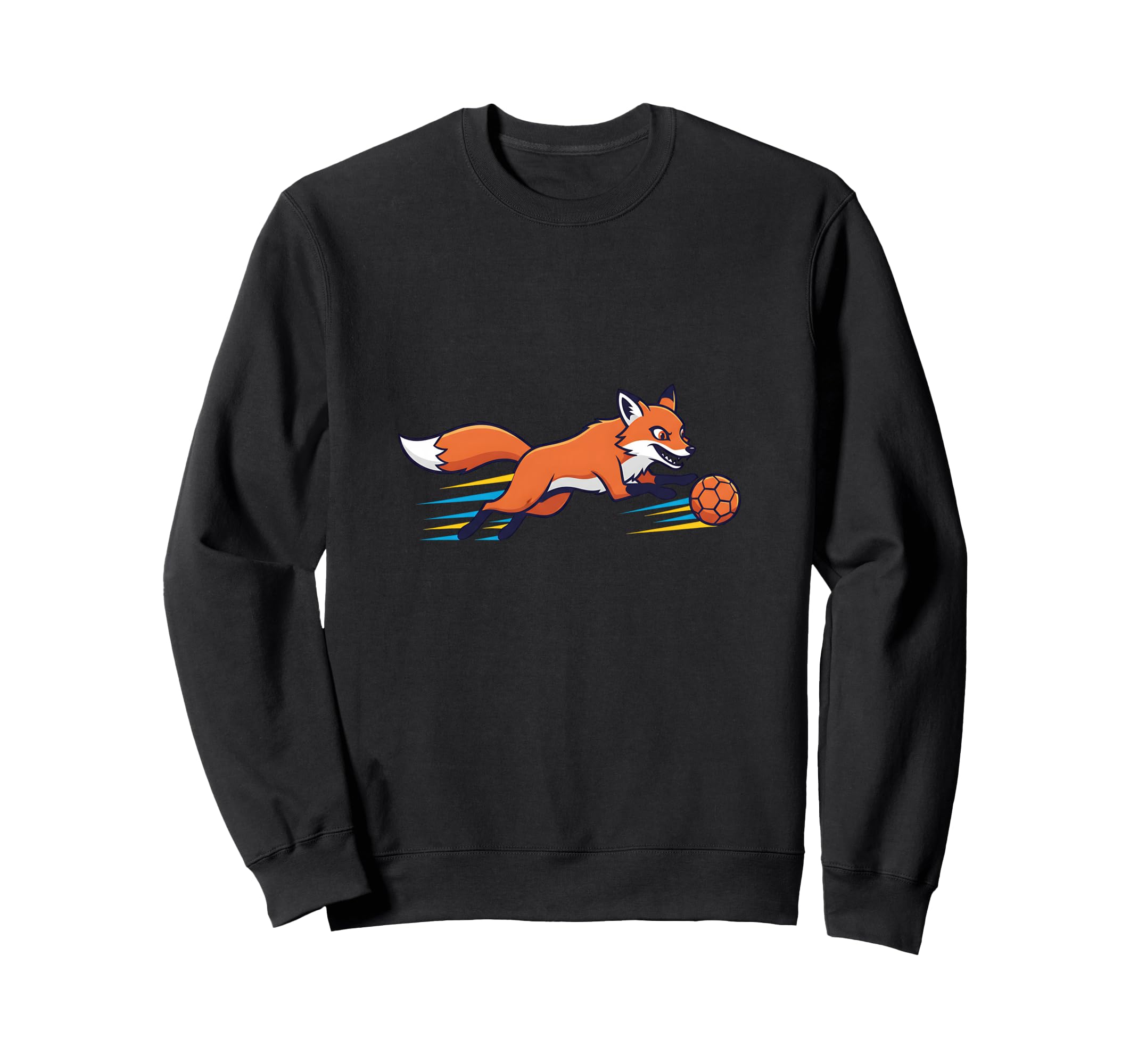 Speedy Fox Football Striker Running Sweatshirt - Unique Graphic for Adults - T-Shirt, Sweatshirt, Hoodie