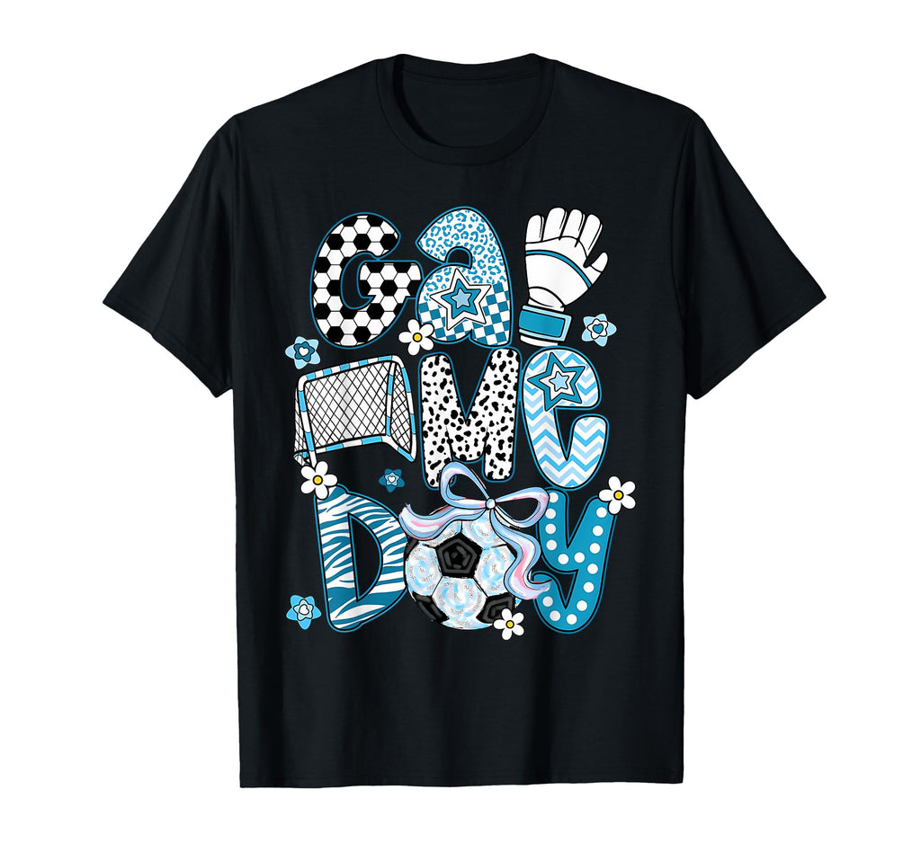 Game Day Soccer Coquette Leopard T-Shirt - Fun Novelty Design Unisex - T-Shirt, Sweatshirt, Hoodie