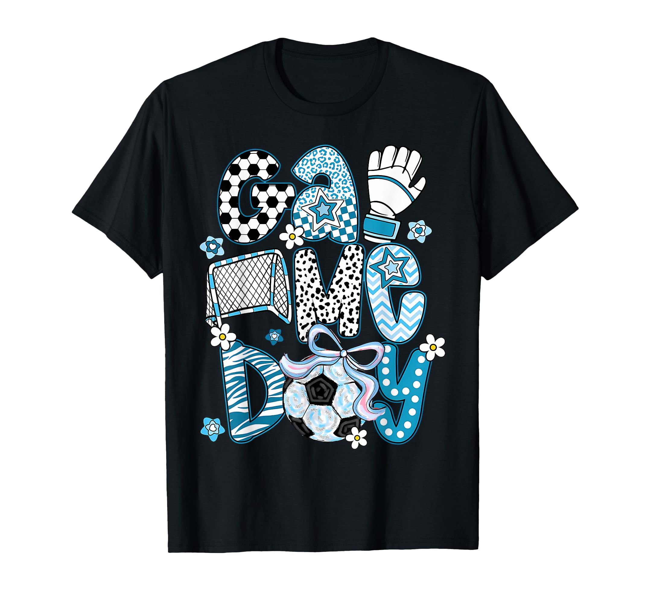 Game Day Soccer Coquette Leopard T-Shirt - Fun Novelty Design Unisex - T-Shirt, Sweatshirt, Hoodie