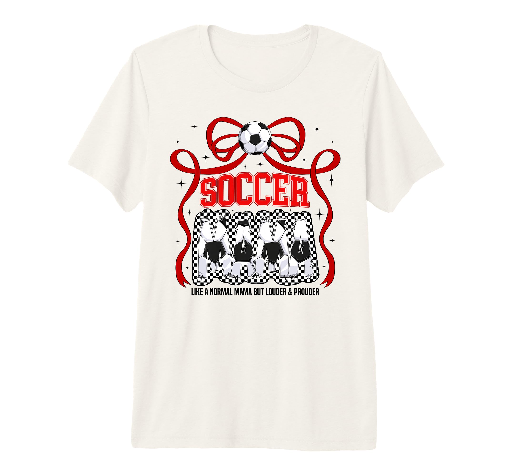 Soccer Mama Mom Coquette Soccer T-Shirt - Minimalist Print for Adults - T-Shirt, Sweatshirt, Hoodie