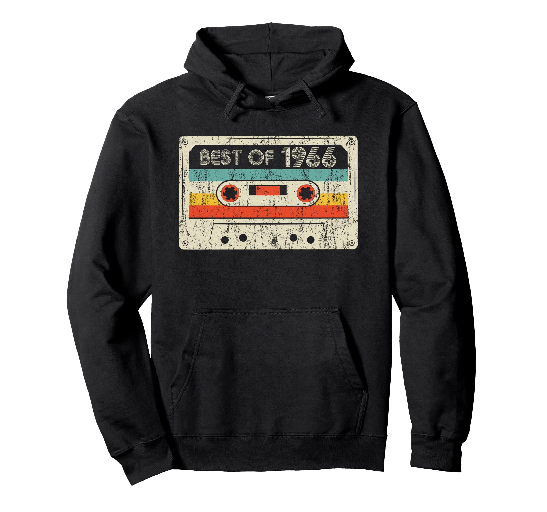 Best 1966 Birthday Yrs 1966 Cassette Hoodie - Novelty Apparel Men Women - T-Shirt, Sweatshirt, Hoodie