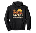 Arches National Park Mountain Sunset Hoodie - Fun Novelty Design Unisex - T-Shirt, Sweatshirt, Hoodie