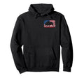American Flag Buffalo Patriotic Bison Hoodie - Trendy Graphic Men Women - T-Shirt, Sweatshirt, Hoodie