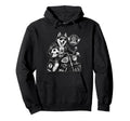 Husky Motorbike Love Footbal Soccer Digor Hoodie - Graphic Print Unisex - T-Shirt, Sweatshirt, Hoodie