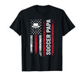 Soccer Papa American Flag Football T-Shirt - Custom Art Print Unisex - T-Shirt, Sweatshirt, Hoodie