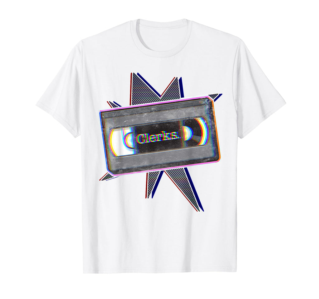 Kevin Smith Clerks Vhs Cassette Glitch T-Shirt - Trendy Graphic for Adults - T-Shirt, Sweatshirt, Hoodie