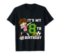 Soccer Its My 8Th Birthday American Flag T-Shirt - Trendy Graphic Unisex - T-Shirt, Sweatshirt, Hoodie