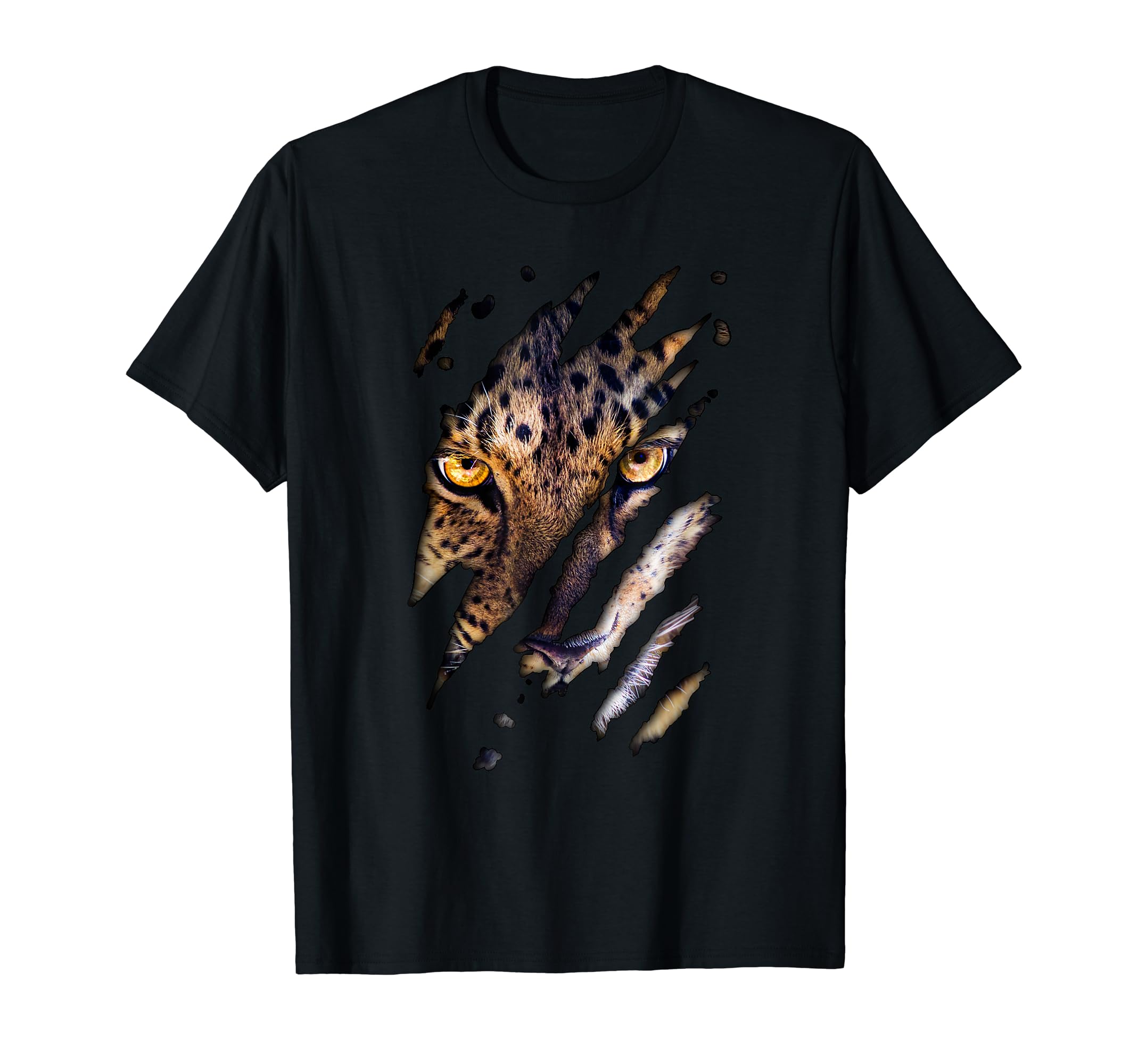 Leopard Cheetah Safari Zoo Animal T-Shirt - Graphic Print Men Women - T-Shirt, Sweatshirt, Hoodie