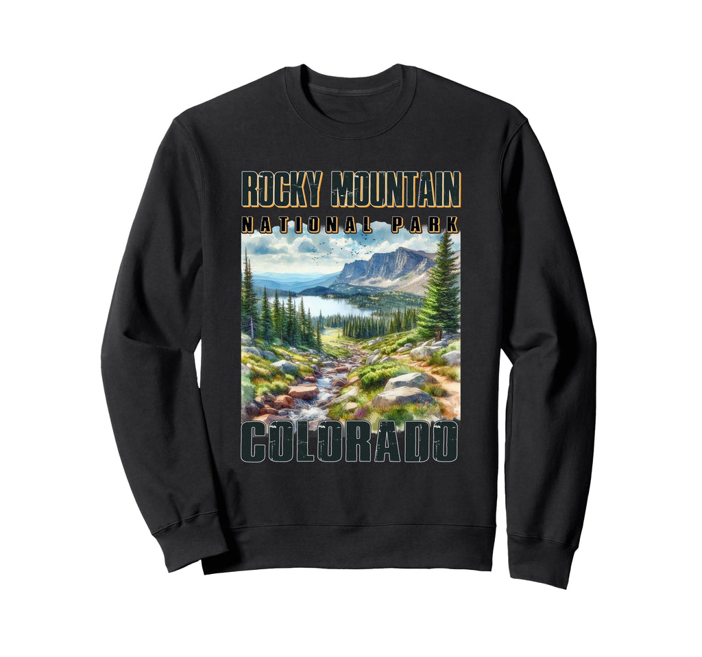Rocky Mountain National Park Sweatshirt - Minimalist Print Men Women - T-Shirt, Sweatshirt, Hoodie