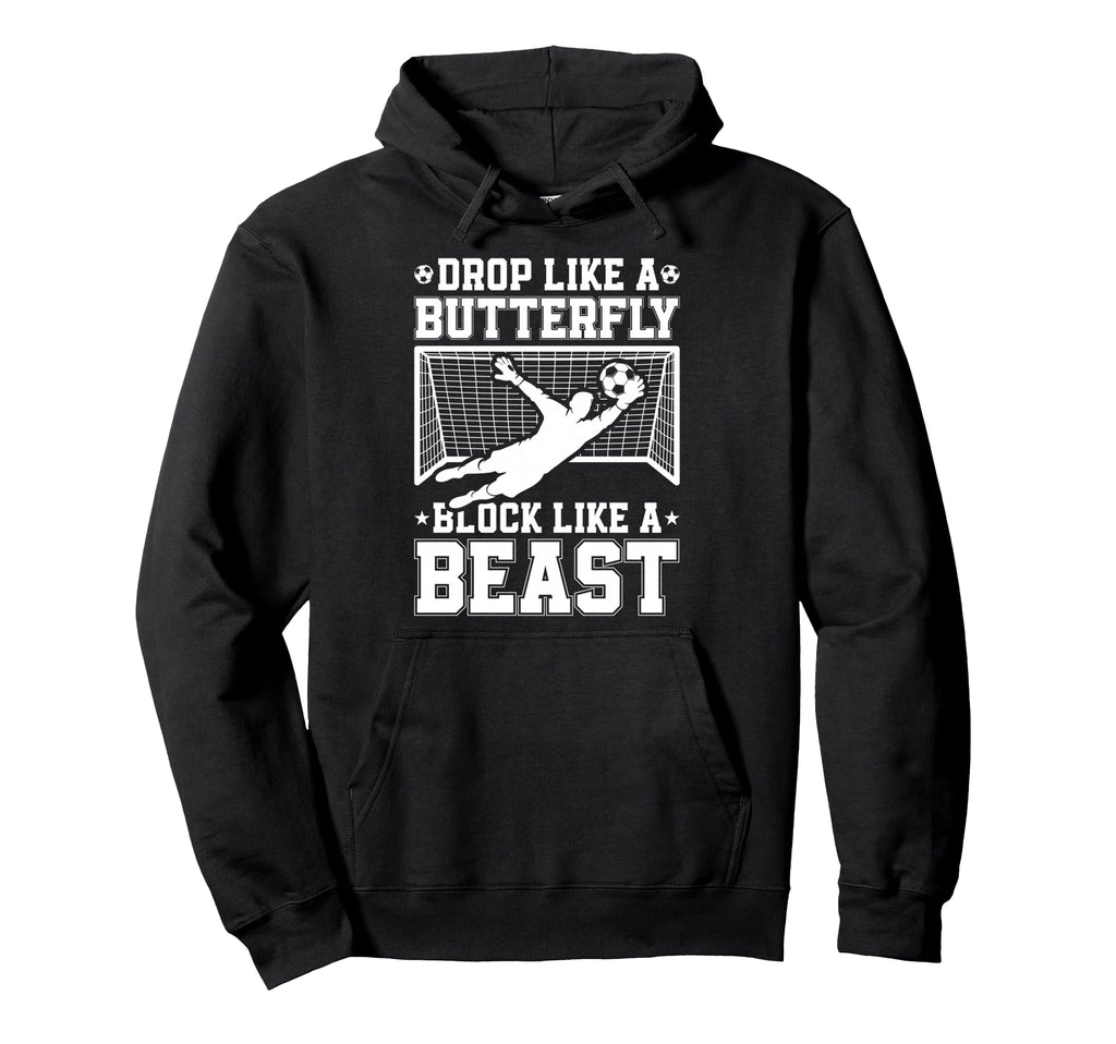 Drop Like Butterfly Block Like Hoodie - Fun Novelty Design for Adults - T-Shirt, Sweatshirt, Hoodie