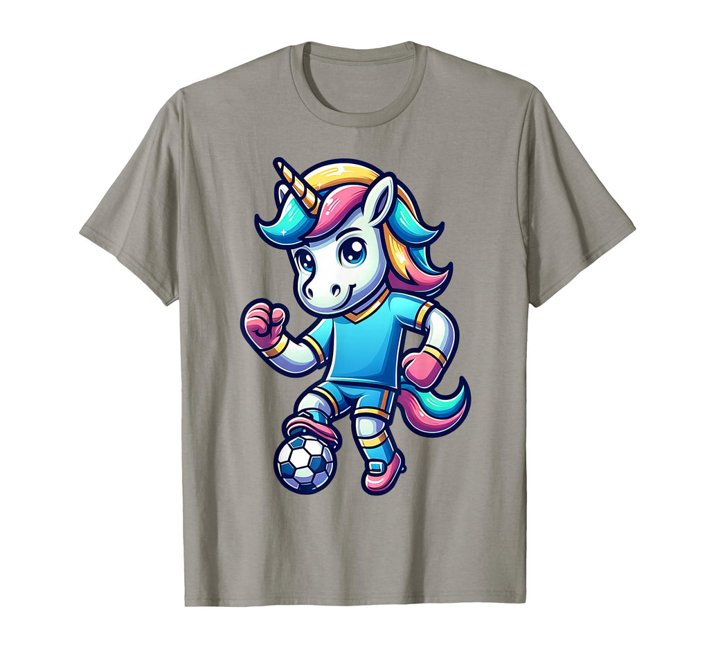 Footballer Unicorn Fans Soccer Team T-Shirt - Minimalist Print for Adults - T-Shirt, Sweatshirt, Hoodie