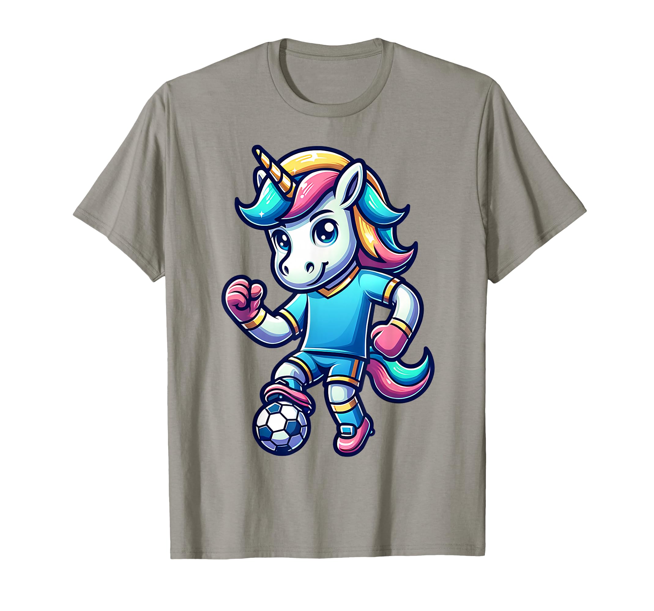 Footballer Unicorn Fans Soccer Team T-Shirt - Minimalist Print for Adults - T-Shirt, Sweatshirt, Hoodie