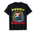 Merry Kickmas Soccer Ball Soccer T-Shirt - Minimalist Print for Adults - T-Shirt, Sweatshirt, Hoodie