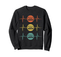 Heart Pulse Tape Cassette Music Sweatshirt - Casual Everyday Wear Unisex - T-Shirt, Sweatshirt, Hoodie