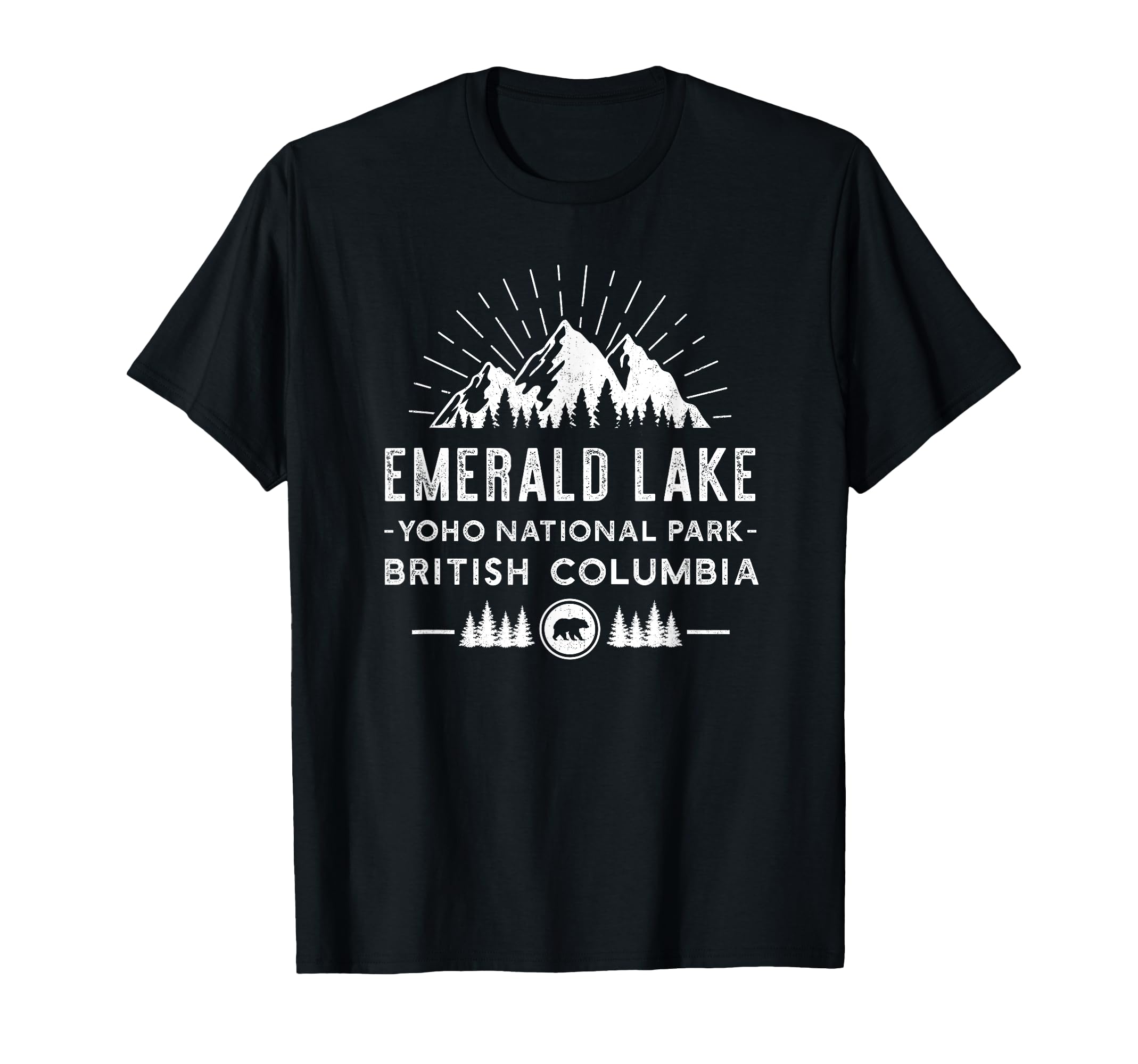Emerald Lake Yoho Bc Mountain Hiking T-Shirt - Graphic Print Unisex - T-Shirt, Sweatshirt, Hoodie