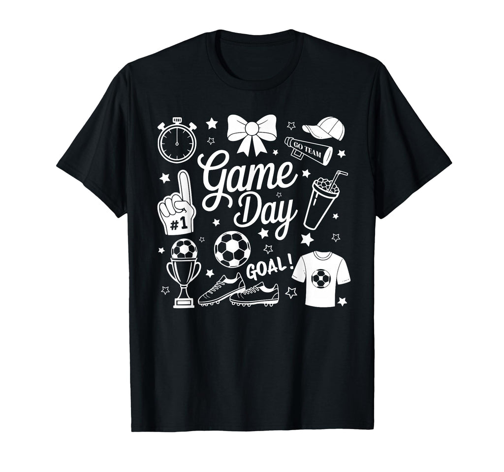 Game Day Soccer Mom Preppy Soccer T-Shirt - Fun Novelty Design Unisex - T-Shirt, Sweatshirt, Hoodie