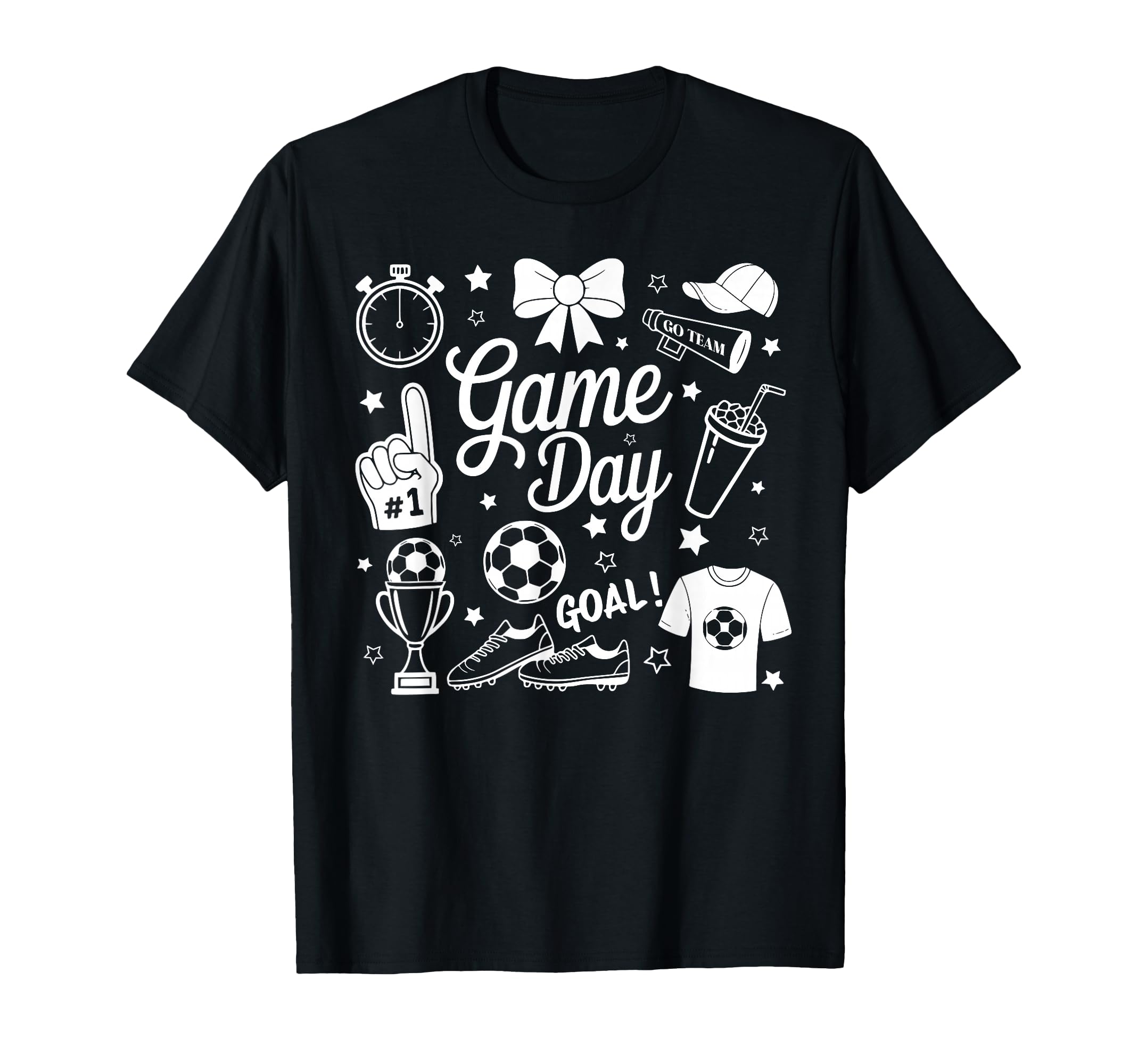 Game Day Soccer Mom Preppy Soccer T-Shirt - Fun Novelty Design Unisex - T-Shirt, Sweatshirt, Hoodie