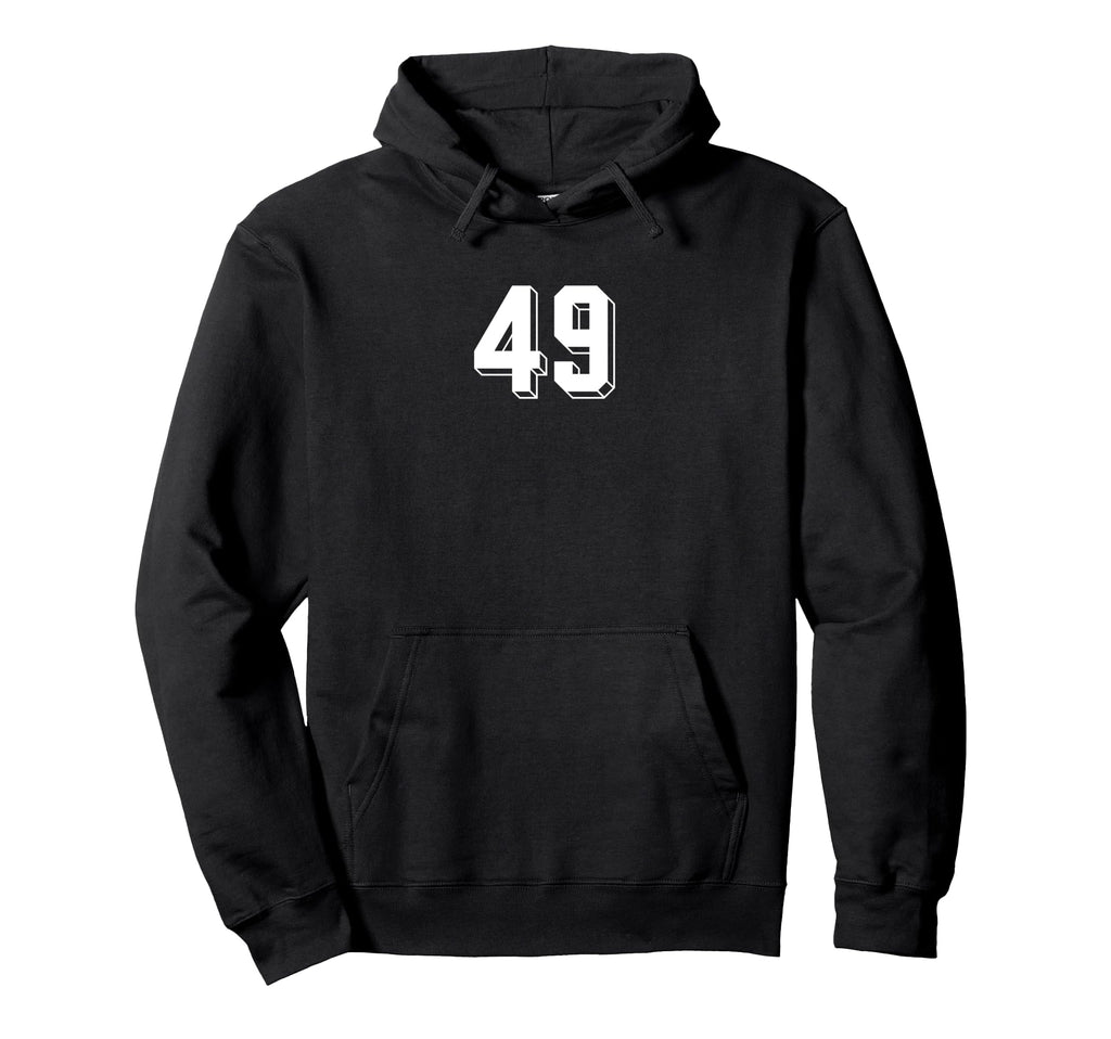 Number 49 80S 90S Soccer Team Jersey Hoodie - Minimalist Print Men Women - T-Shirt, Sweatshirt, Hoodie