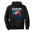 Soccer Coach Training Heart Beat Football Hoodie - Unique Graphic Unisex - T-Shirt, Sweatshirt, Hoodie