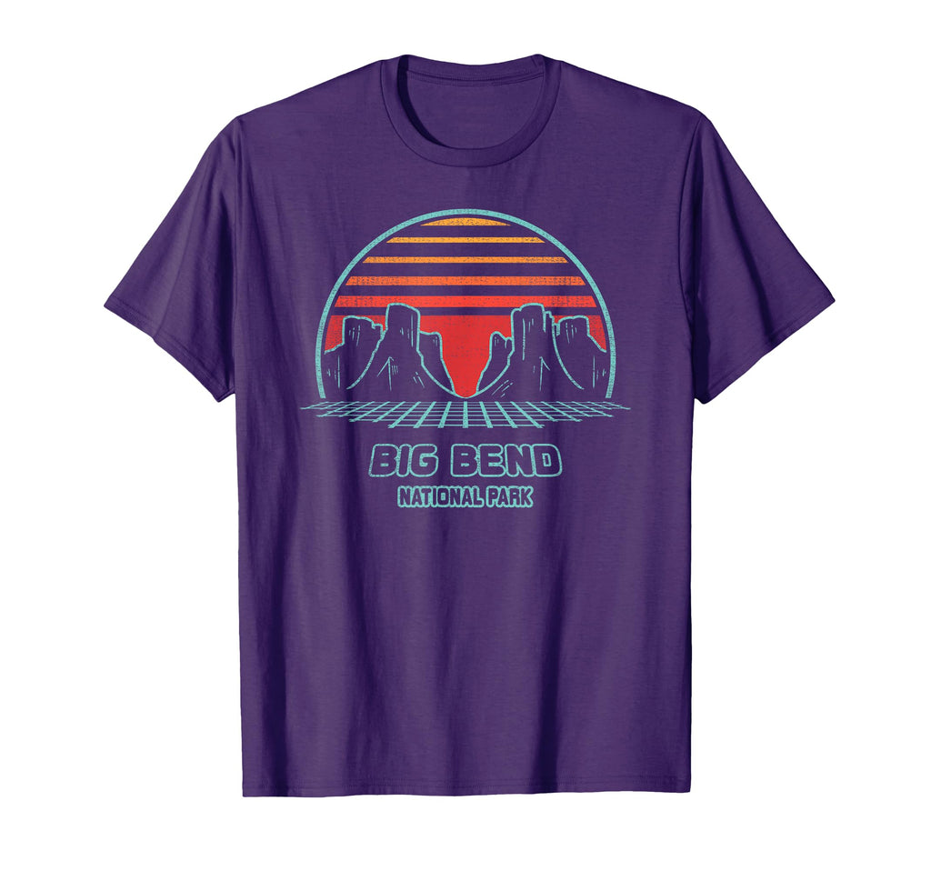 Big Bend National Park Hiking 80S T-Shirt - Streetwear Style for Adults - T-Shirt, Sweatshirt, Hoodie