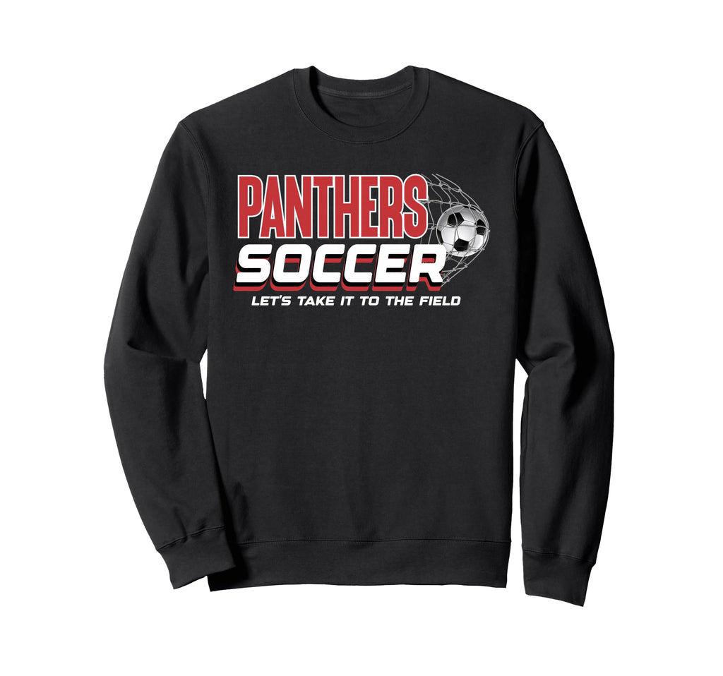 Red Panthers Soccer Mom Game Day Sweatshirt - Aesthetic Graphic Men Women - T-Shirt, Sweatshirt, Hoodie
