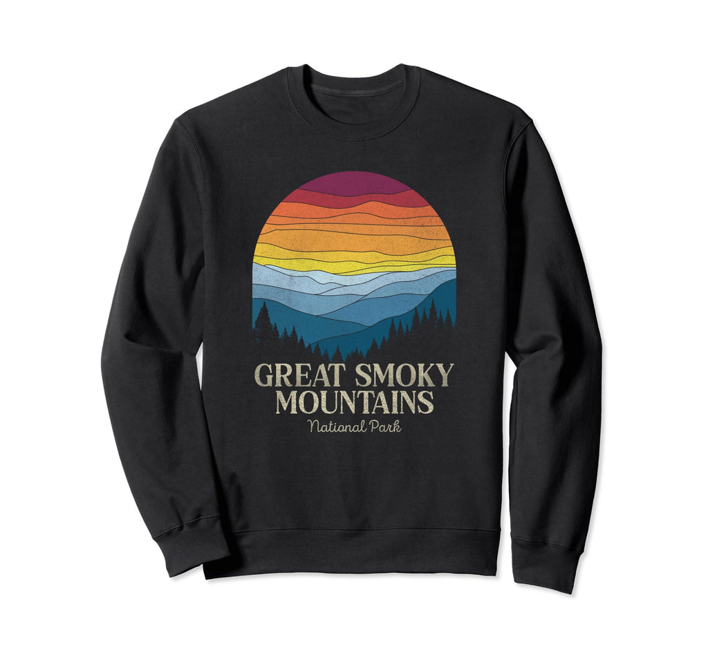 Great Smoky Mountains National Sweatshirt - Minimalist Print for Adults - T-Shirt, Sweatshirt, Hoodie