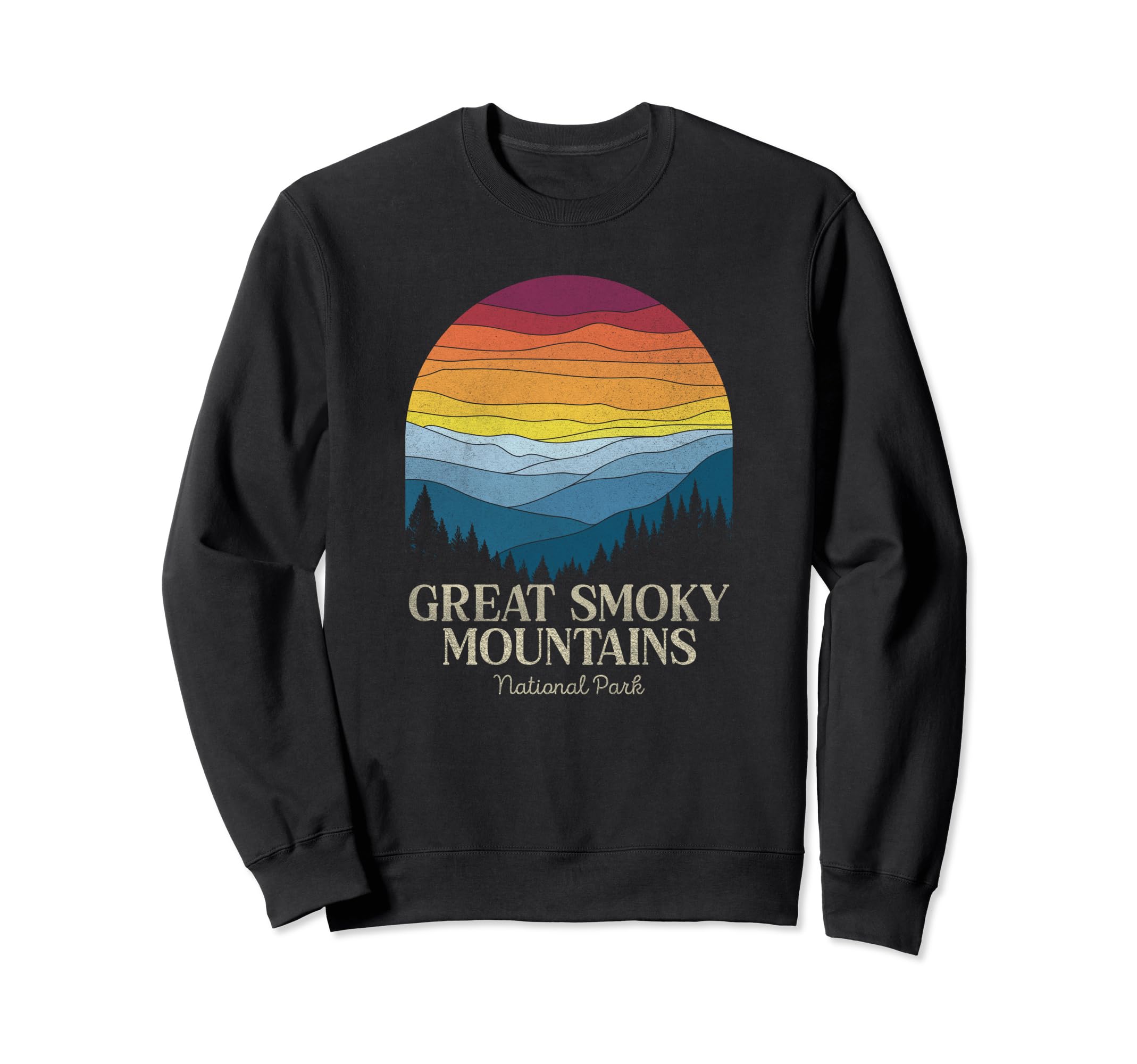 Great Smoky Mountains National Sweatshirt - Minimalist Print for Adults - T-Shirt, Sweatshirt, Hoodie