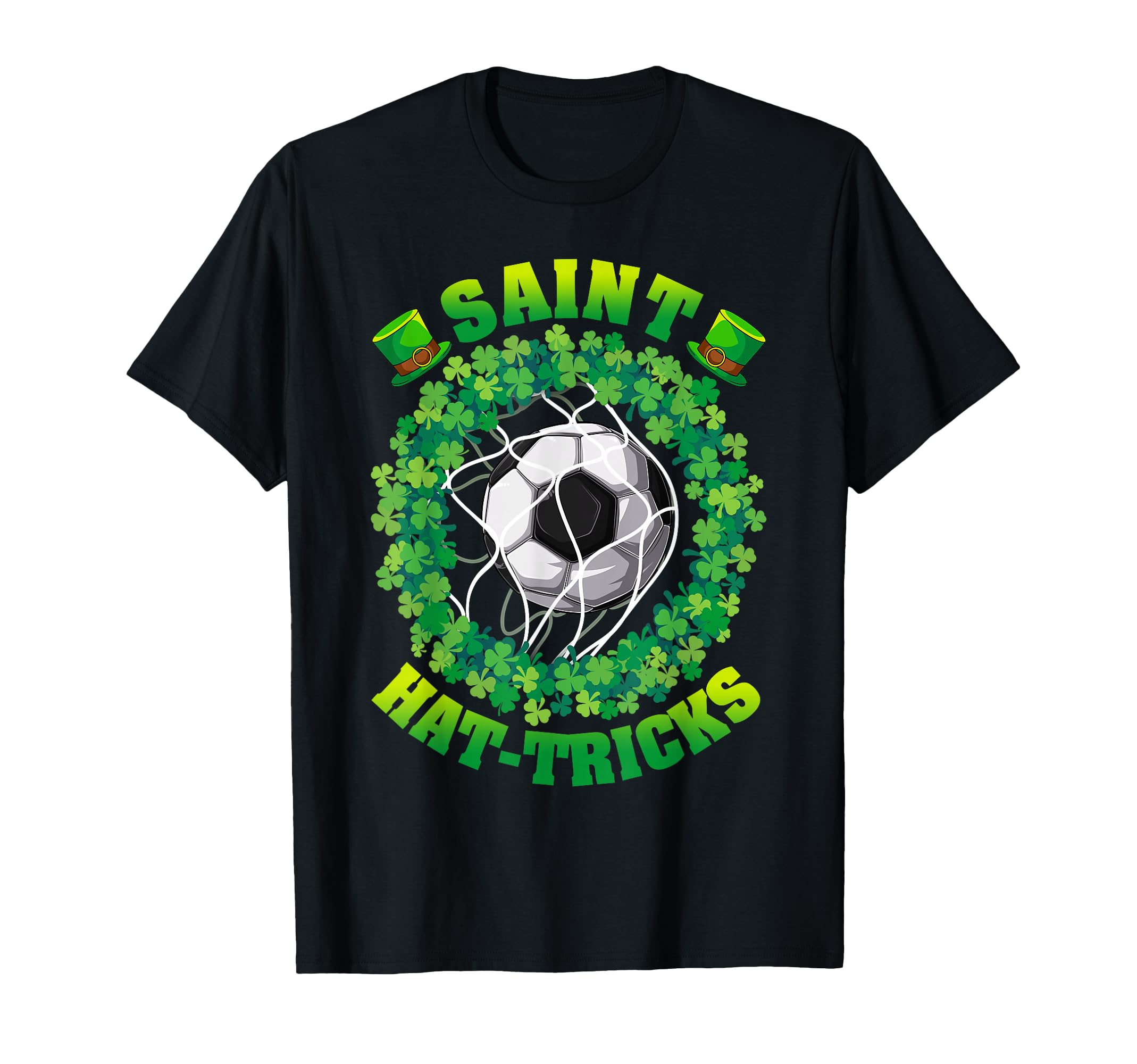 Saint Hat Trick Soccer Ball Net T-Shirt - Novelty Apparel for Adults - T-Shirt, Sweatshirt, Hoodie