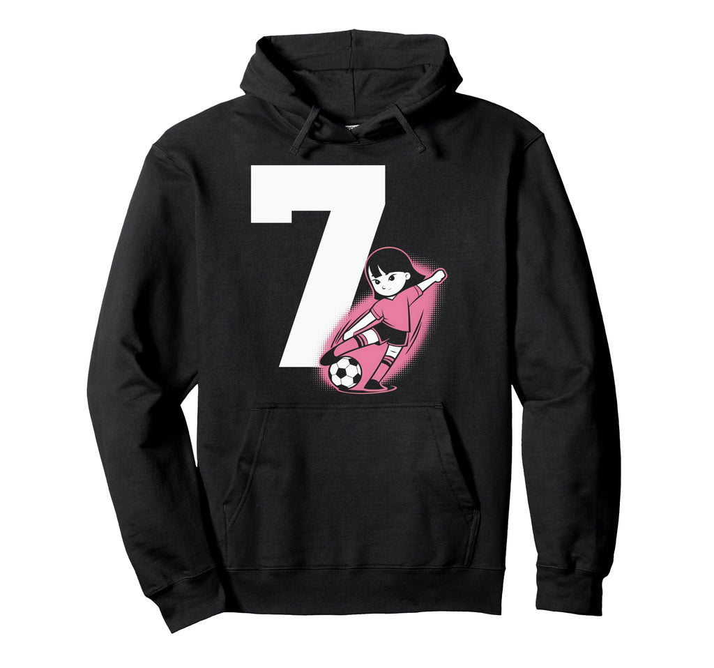 7 Soccer Birthday Gift Soccer Fan Hoodie - Casual Everyday Wear Men Women - T-Shirt, Sweatshirt, Hoodie