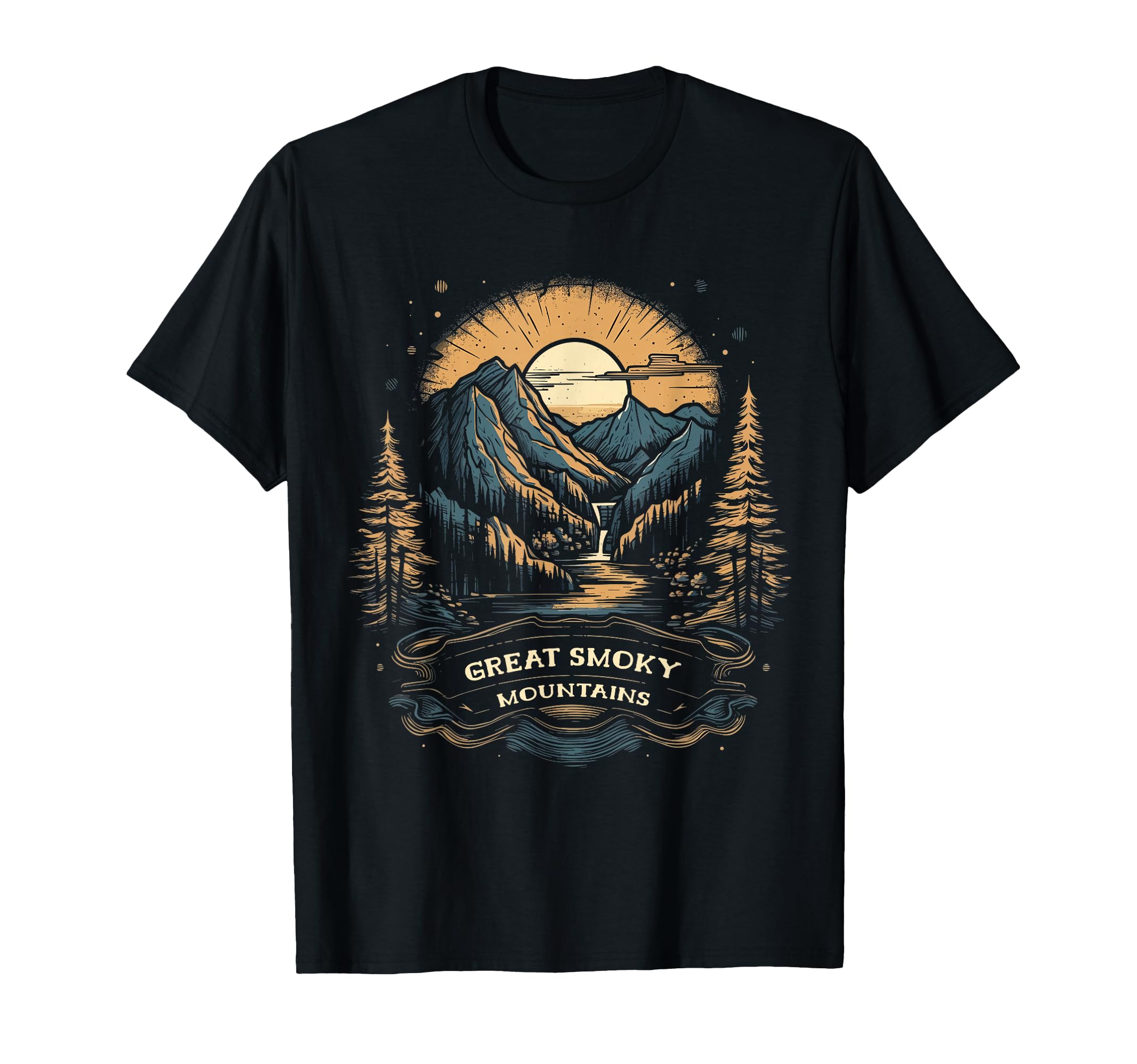 Great Smoky Mountains Usa National Park T-Shirt - Trendy Graphic Unisex - T-Shirt, Sweatshirt, Hoodie