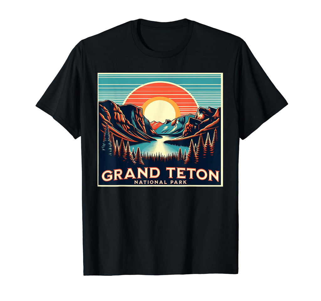 Grand Teton National Park Wyoming Usa Hoodie - Unique Graphic Men Women - T-Shirt, Sweatshirt, Hoodie
