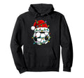 Soccer Santa Hat Lights Santa Sports Hoodie - Unique Graphic for Adults - T-Shirt, Sweatshirt, Hoodie