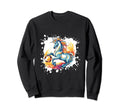 Unicorn Playing Soccer Funny Animal Sweatshirt - Unique Graphic for Adults - T-Shirt, Sweatshirt, Hoodie